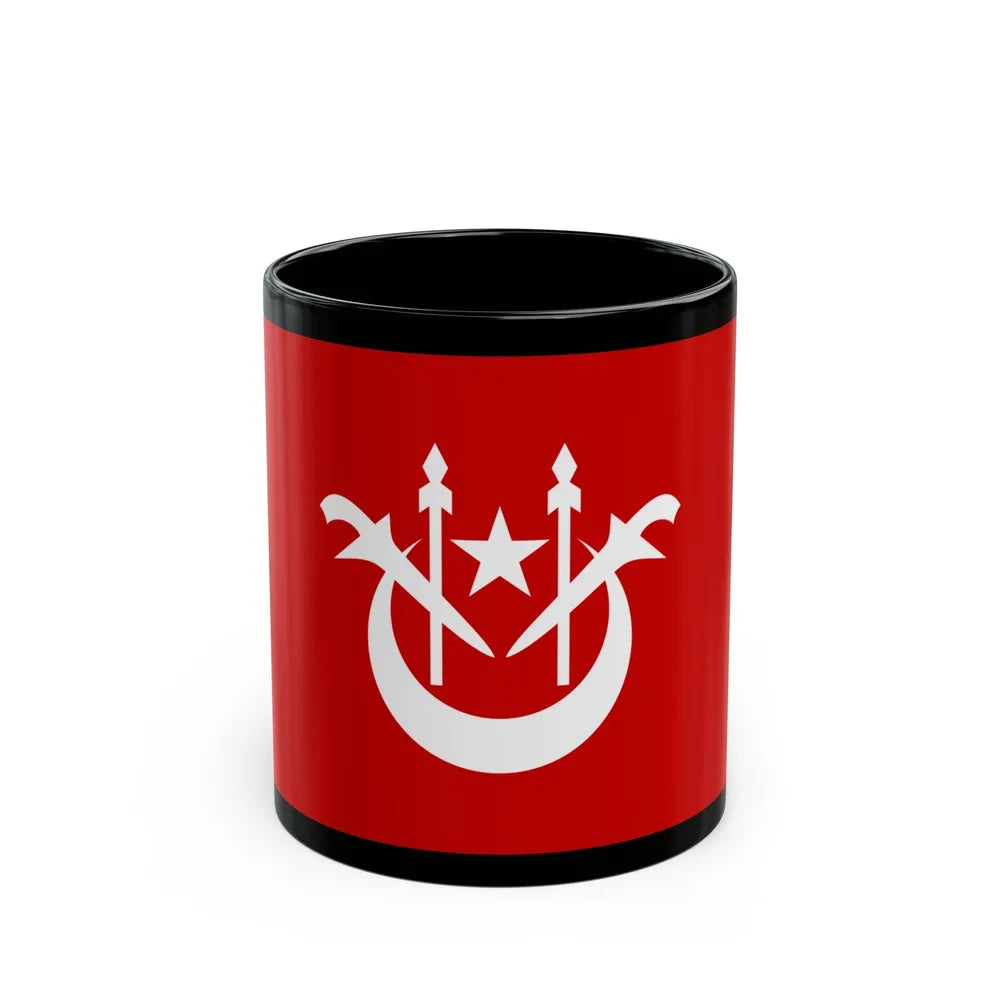 Flag of Kelantan Malaysia - Black Coffee Mug-11oz-Go Mug Yourself