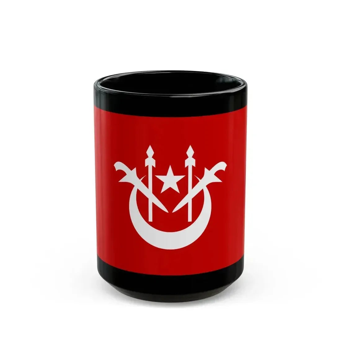 Flag of Kelantan Malaysia - Black Coffee Mug 15oz - Go Mug Yourself