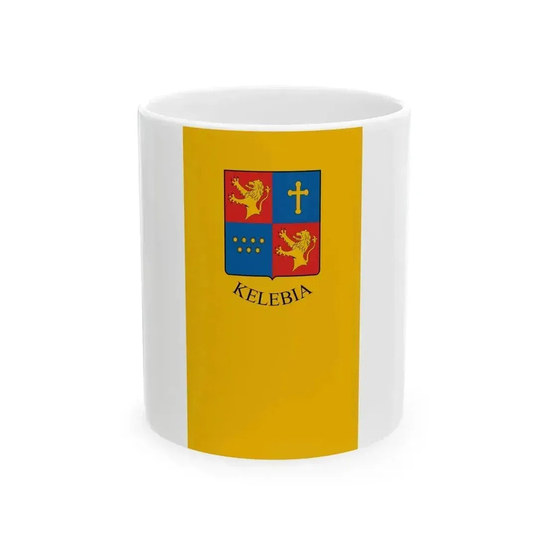 Flag of Kelebia vertical (Hungary) White Coffee Mug 11oz - Go Mug Yourself