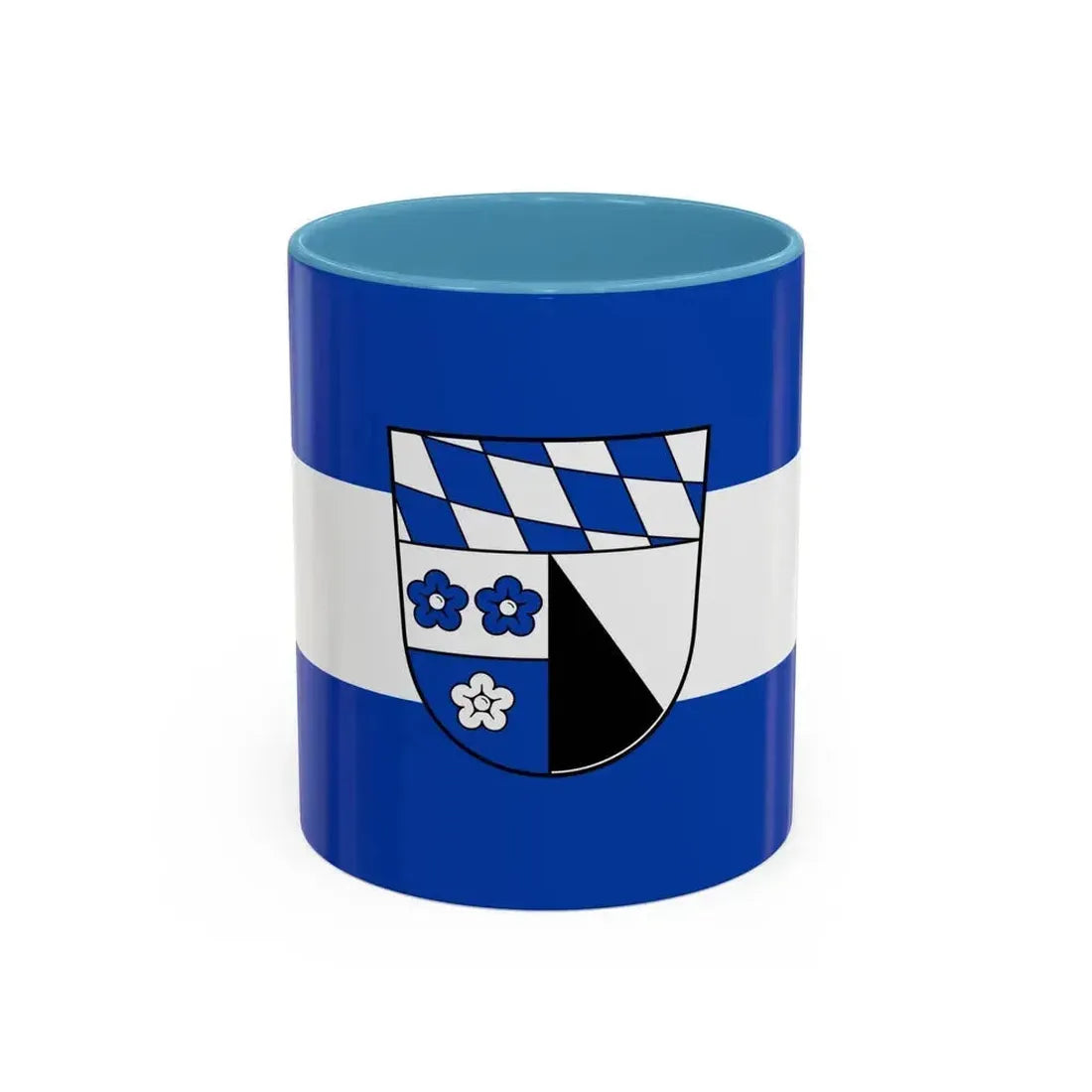 Flag of Kelheim Germany - Accent Coffee Mug 11oz Light Blue - Go Mug Yourself