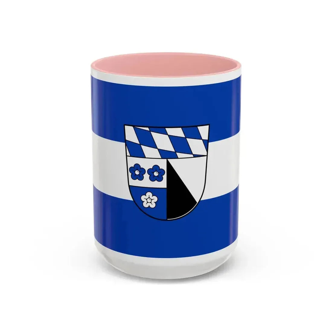 Flag of Kelheim Germany - Accent Coffee Mug 15oz Pink - Go Mug Yourself
