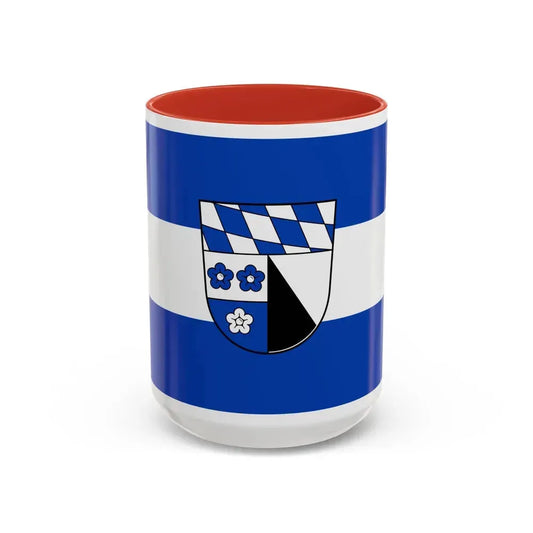Flag of Kelheim Germany - Accent Coffee Mug 15oz Red - Go Mug Yourself