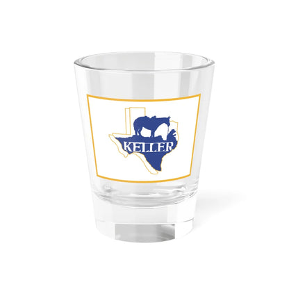 Flag of Keller Texas (United States) Shot Glass 1.5oz 1.5oz - Go Mug Yourself