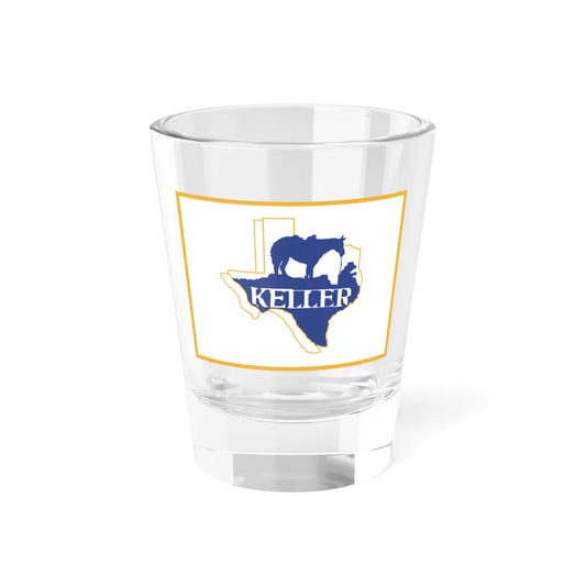 Flag of Keller Texas (United States) Shot Glass 1.5oz 1.5oz - Go Mug Yourself