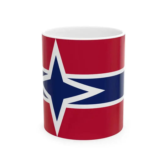 Flag of Kelley Iowa (United States) White Coffee Mug 11oz - Go Mug Yourself