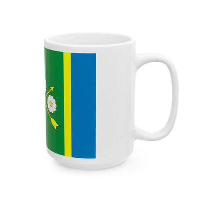 Flag of Kelmentsi raion (Ukraine) White Coffee Mug - Go Mug Yourself