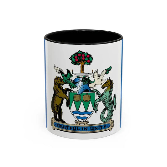 Flag of Kelowna British Columbia Canada - Accent Coffee Mug 11oz Black - Go Mug Yourself
