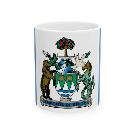 Flag of Kelowna British Columbia Canada - White Coffee Mug 11oz - Go Mug Yourself