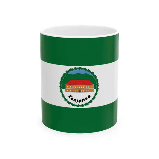 Flag of Kemence (Hungary) White Coffee Mug 11oz - Go Mug Yourself