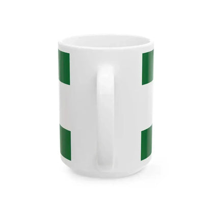Flag of Kemence (Hungary) White Coffee Mug - Go Mug Yourself