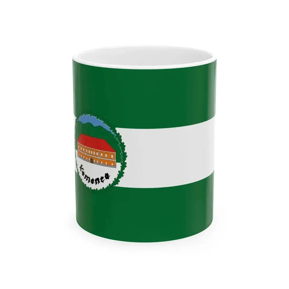 Flag of Kemence variant (Hungary) White Coffee Mug 11oz - Go Mug Yourself