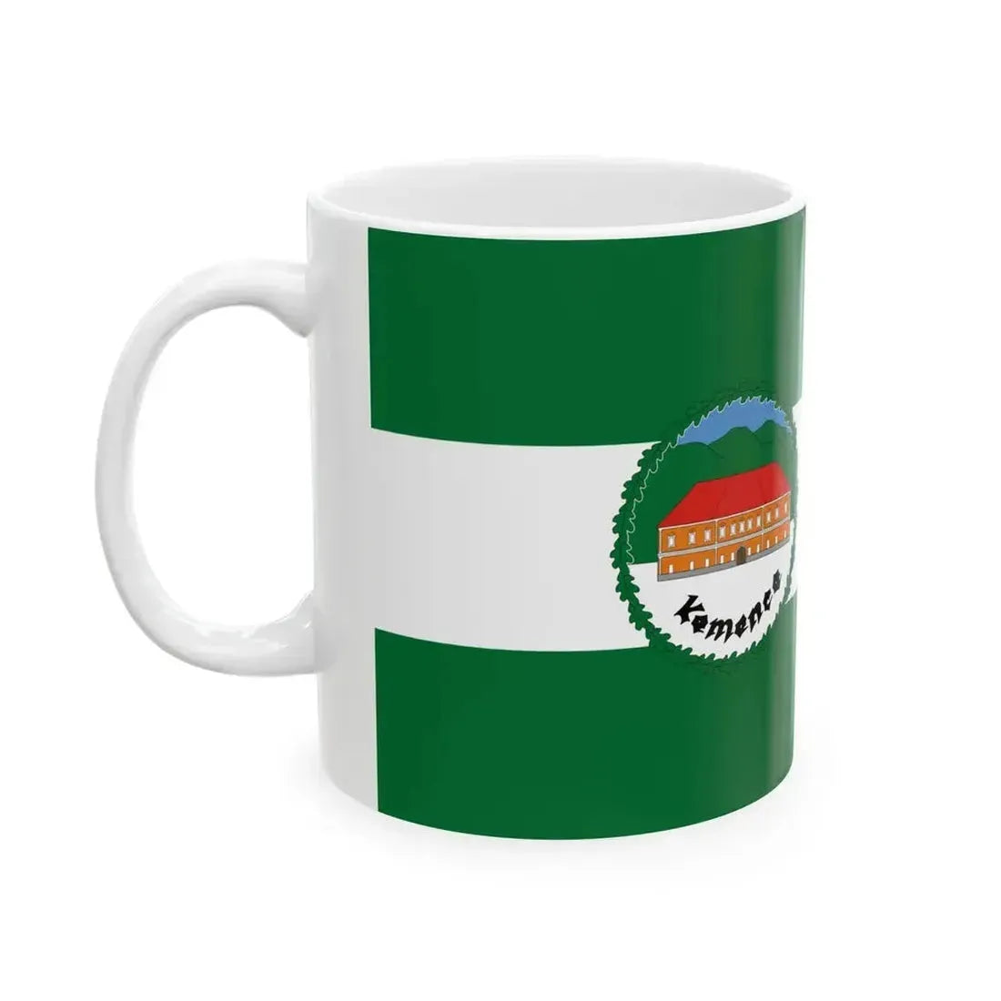 Flag of Kemence variant (Hungary) White Coffee Mug - Go Mug Yourself