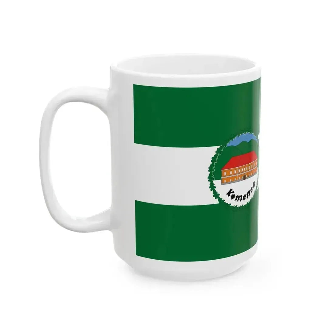 Flag of Kemence variant (Hungary) White Coffee Mug - Go Mug Yourself