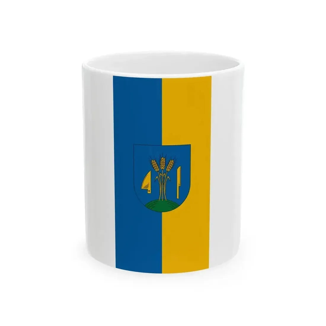 Flag of Kemenespalfa (Hungary) White Coffee Mug 11oz - Go Mug Yourself