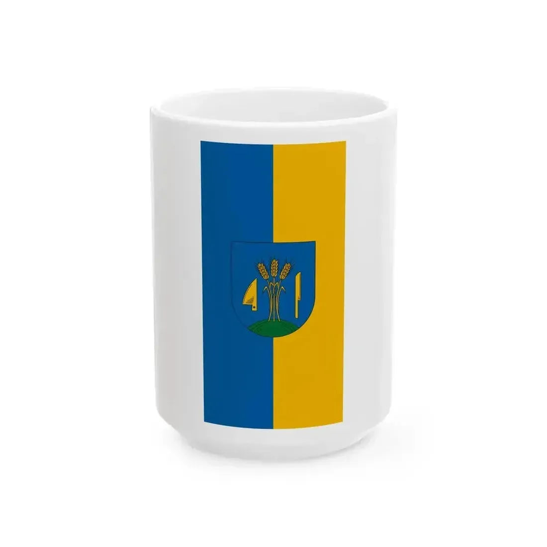 Flag of Kemenespalfa (Hungary) White Coffee Mug 15oz - Go Mug Yourself