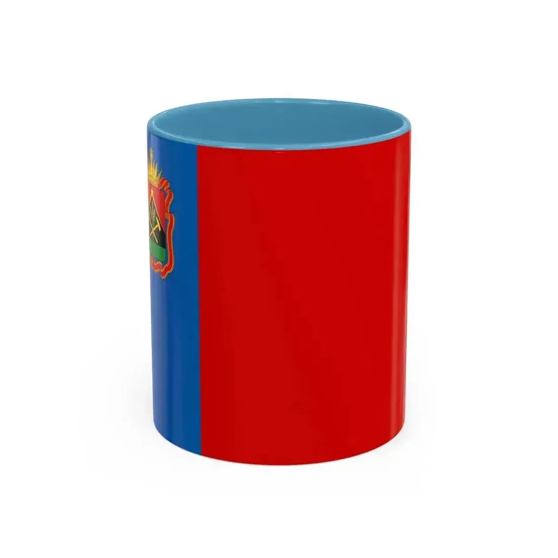 Flag of Kemerovo Oblast Russia - Accent Coffee Mug 11oz Light Blue - Go Mug Yourself
