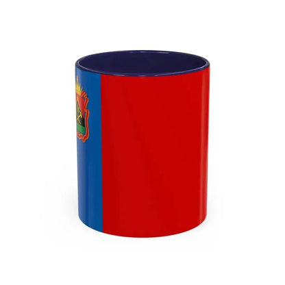 Flag of Kemerovo Oblast Russia - Accent Coffee Mug 11oz Navy - Go Mug Yourself