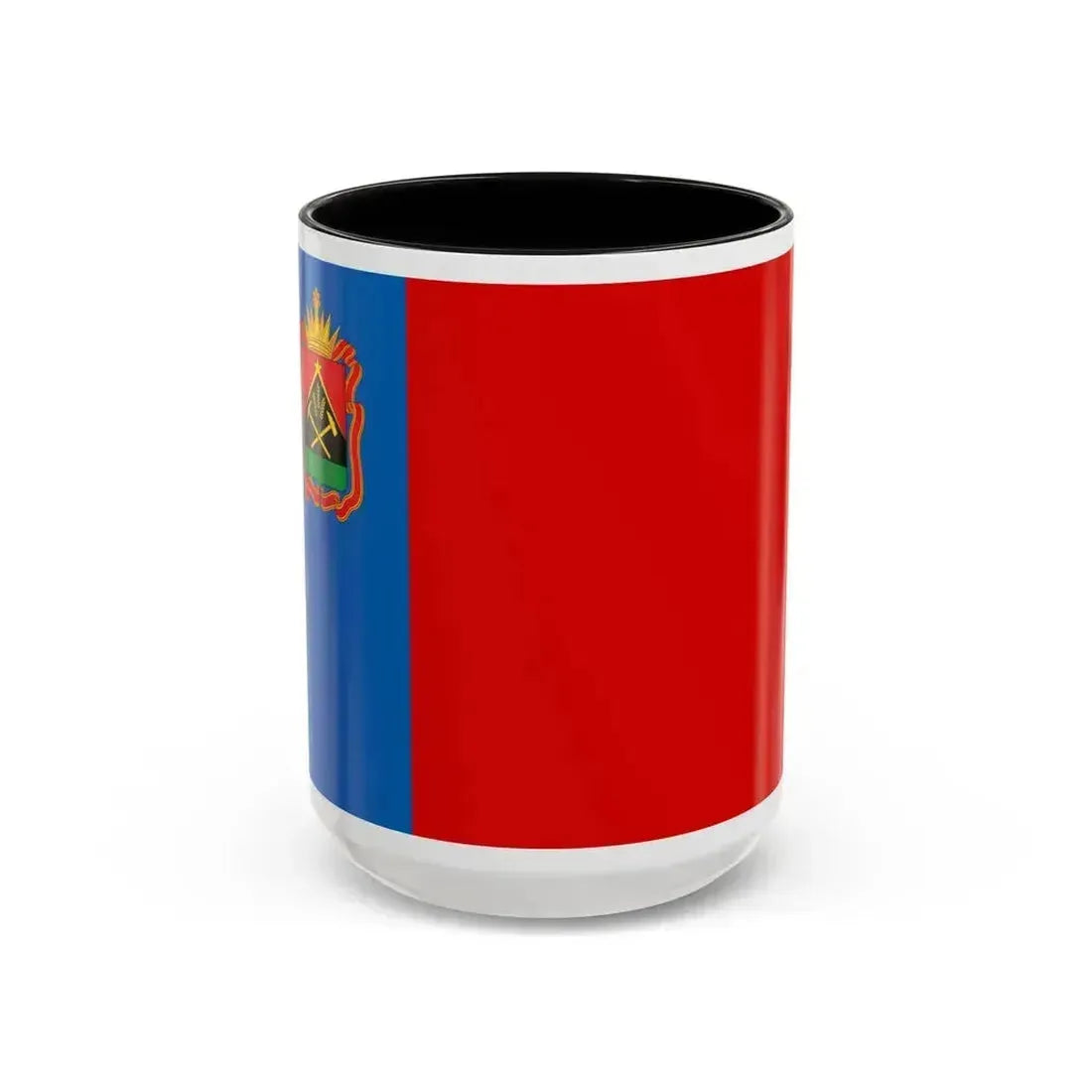 Flag of Kemerovo Oblast Russia - Accent Coffee Mug 15oz Black - Go Mug Yourself