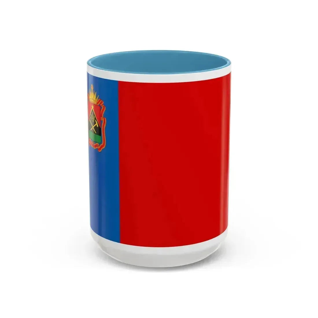 Flag of Kemerovo Oblast Russia - Accent Coffee Mug 15oz Light Blue - Go Mug Yourself
