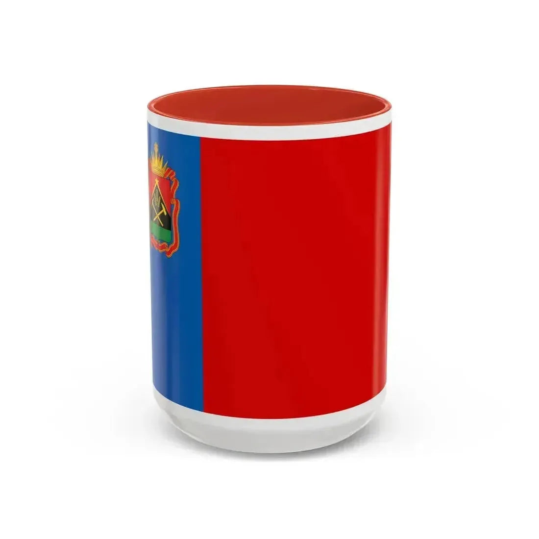 Flag of Kemerovo Oblast Russia - Accent Coffee Mug 15oz Red - Go Mug Yourself