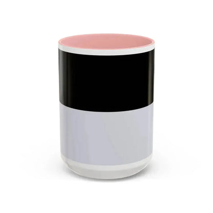 Flag of Kempten Germany - Accent Coffee Mug 15oz Pink - Go Mug Yourself