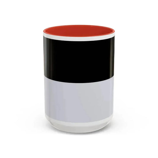 Flag of Kempten Germany - Accent Coffee Mug 15oz Red - Go Mug Yourself