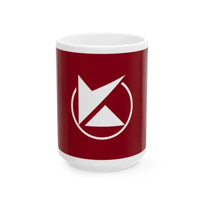 Flag of Kenbuchi Hokkaido (Japan) White Coffee Mug 15oz - Go Mug Yourself