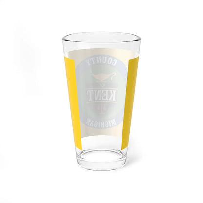 Flag of Kent County Michigan (United States) Pint Glass 16oz - Go Mug Yourself