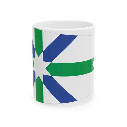 Flag of Kent Ohio (United States) White Coffee Mug 11oz - Go Mug Yourself