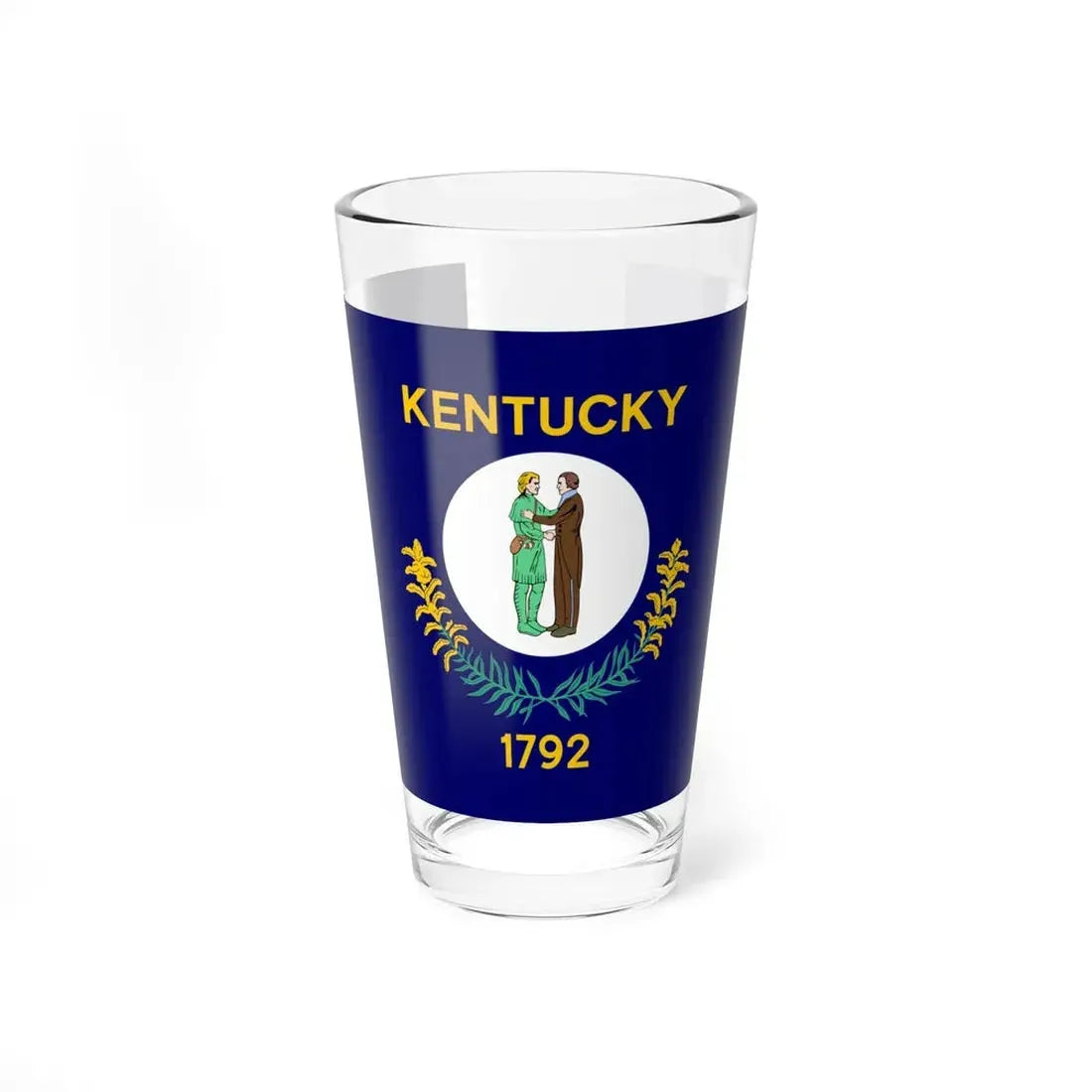 Flag of Kentucky 1918-1963 (United States) Pint Glass 16oz 16oz - Go Mug Yourself