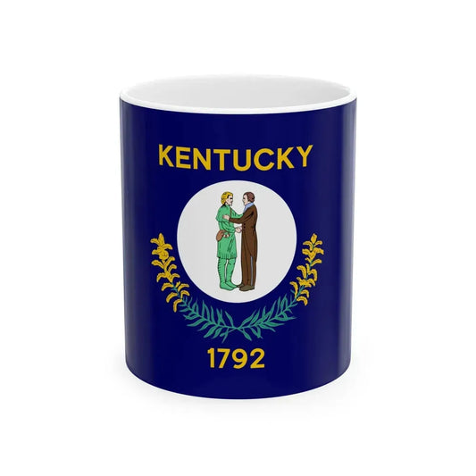 Flag of Kentucky 1918-1963 (United States) White Coffee Mug 11oz - Go Mug Yourself