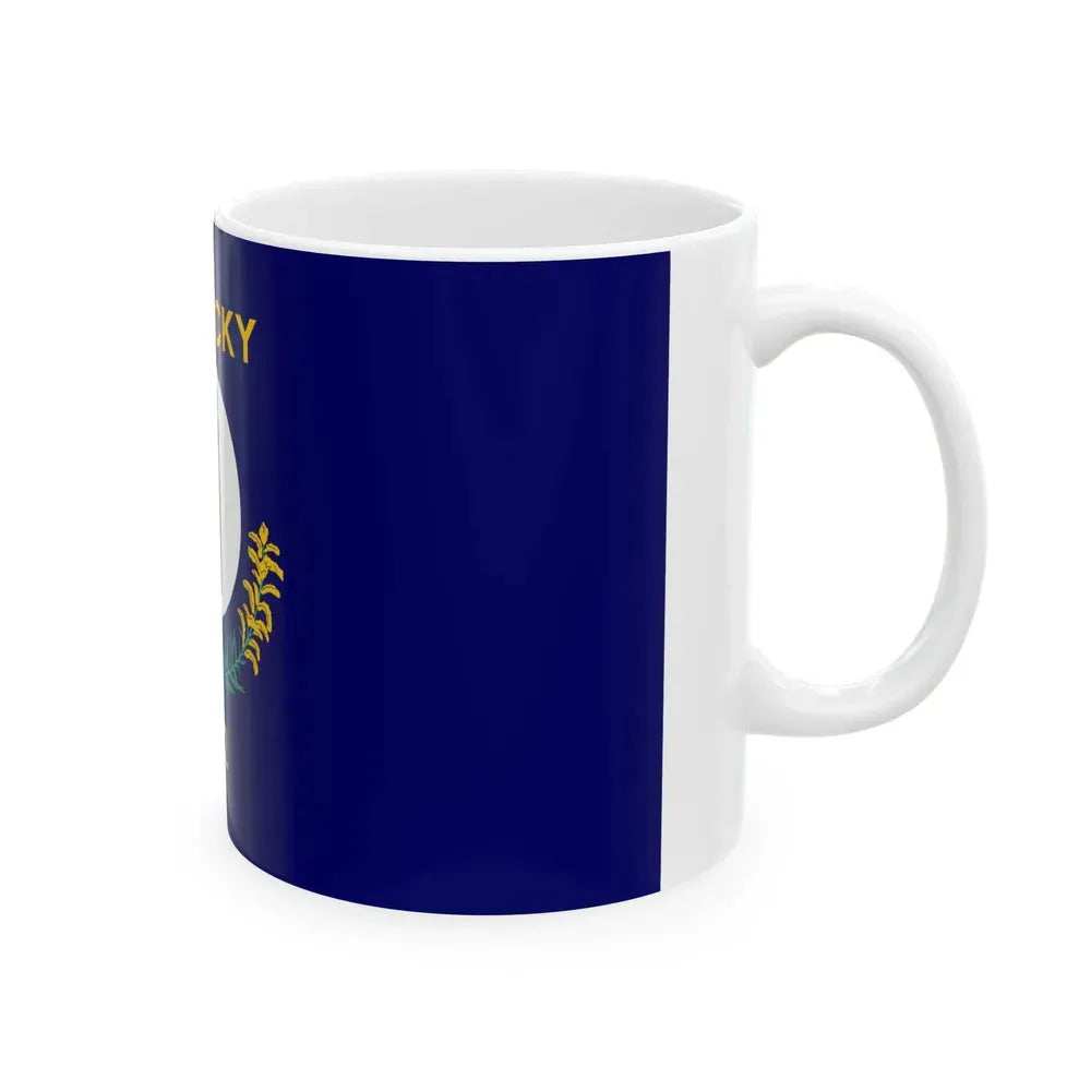 Flag of Kentucky 1918-1963 (United States) White Coffee Mug - Go Mug Yourself