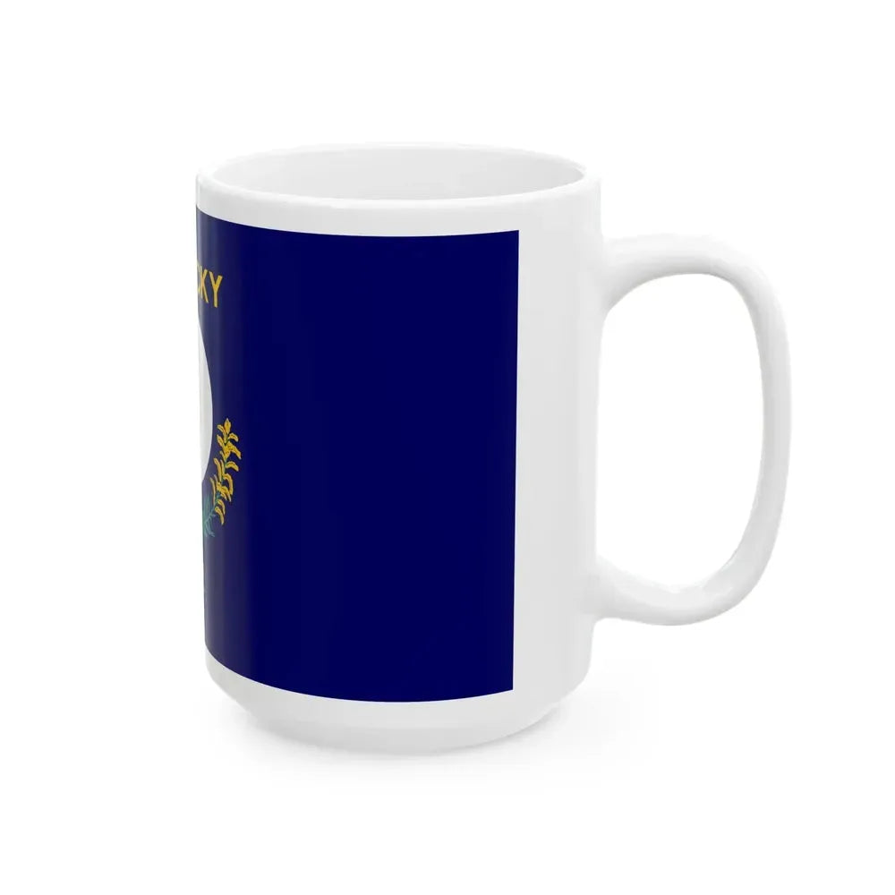 Flag of Kentucky 1918-1963 (United States) White Coffee Mug - Go Mug Yourself