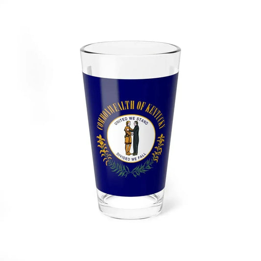 Flag of Kentucky 3-2 (United States) Pint Glass 16oz 16oz - Go Mug Yourself