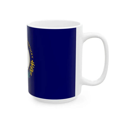 Flag of Kentucky (United States) White Coffee Mug - Go Mug Yourself