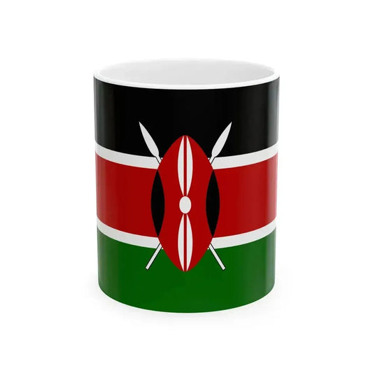 Flag of Kenya (Kenya) White Coffee Mug 11oz - Go Mug Yourself