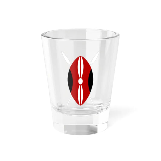 Flag of Kenya shield (Kenya) (Coat of Arms) Shot Glass 1.5oz 1.5oz - Go Mug Yourself