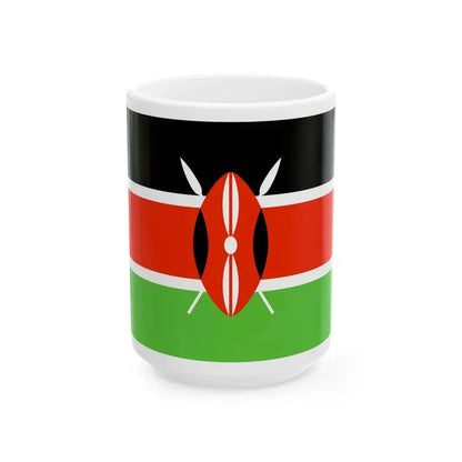 Flag of Kenya WFB 2000 (Kenya) White Coffee Mug 15oz - Go Mug Yourself