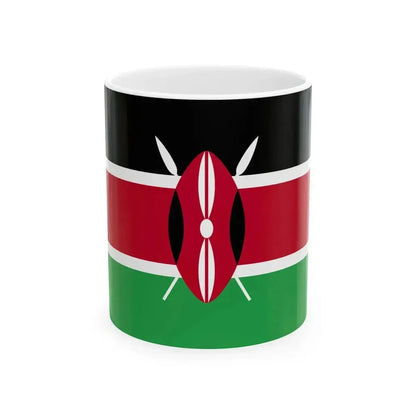 Flag of Kenya WFB 2004 (Kenya) White Coffee Mug 11oz - Go Mug Yourself
