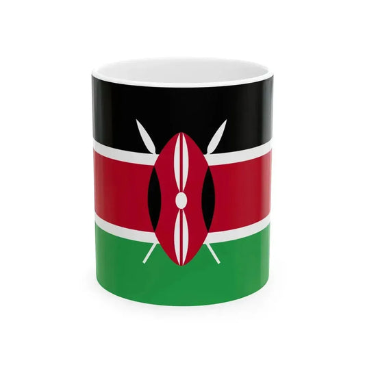 Flag of Kenya WFB 2004 (Kenya) White Coffee Mug 11oz - Go Mug Yourself