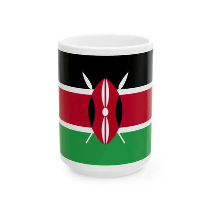 Flag of Kenya WFB 2004 (Kenya) White Coffee Mug 15oz - Go Mug Yourself