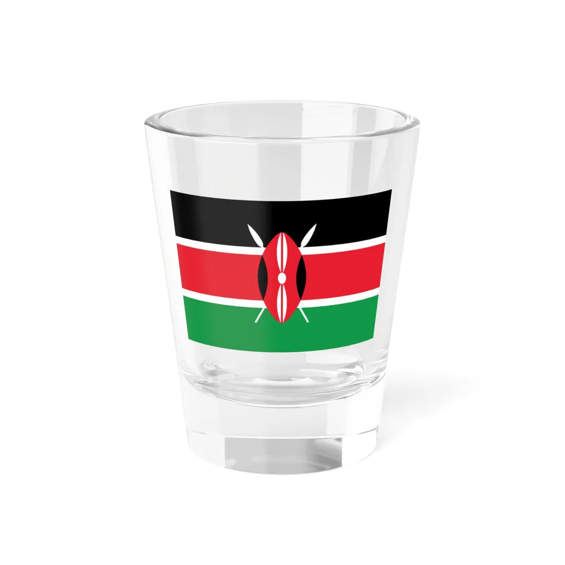 Flag of Kenya WFB 2009 (Kenya) Shot Glass 1.5oz 1.5oz - Go Mug Yourself