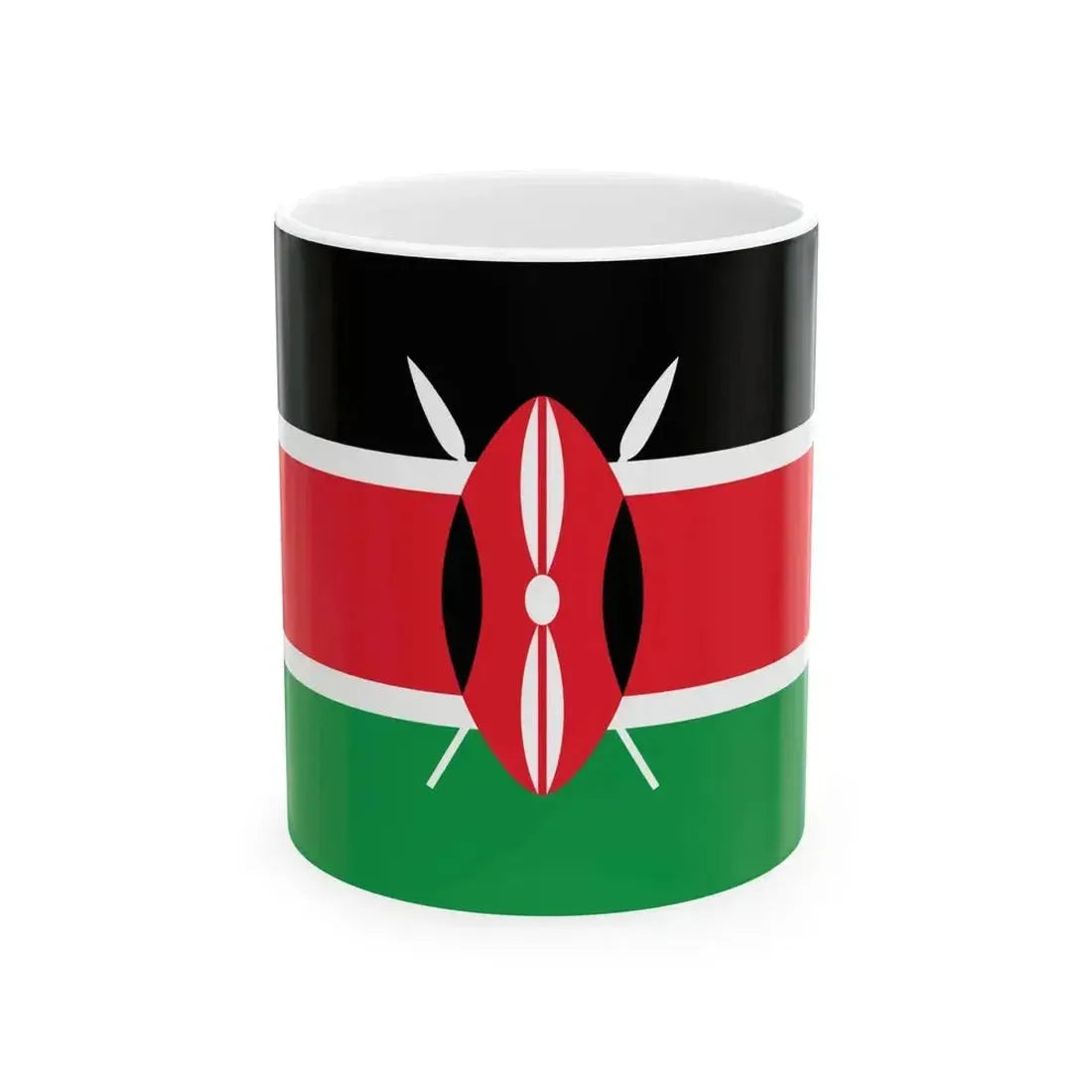 Flag of Kenya WFB 2009 (Kenya) White Coffee Mug 11oz - Go Mug Yourself