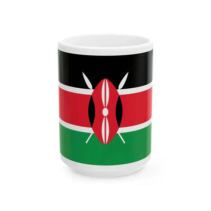 Flag of Kenya WFB (Kenya) White Coffee Mug 15oz - Go Mug Yourself