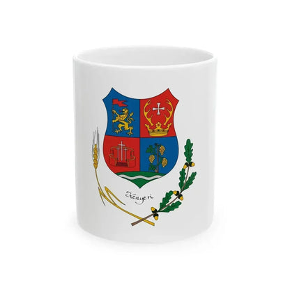 Flag of Kenyeri (Hungary) White Coffee Mug 11oz - Go Mug Yourself