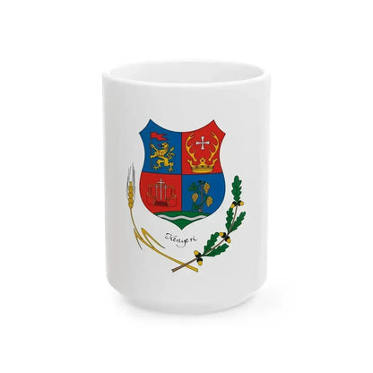 Flag of Kenyeri (Hungary) White Coffee Mug 15oz - Go Mug Yourself