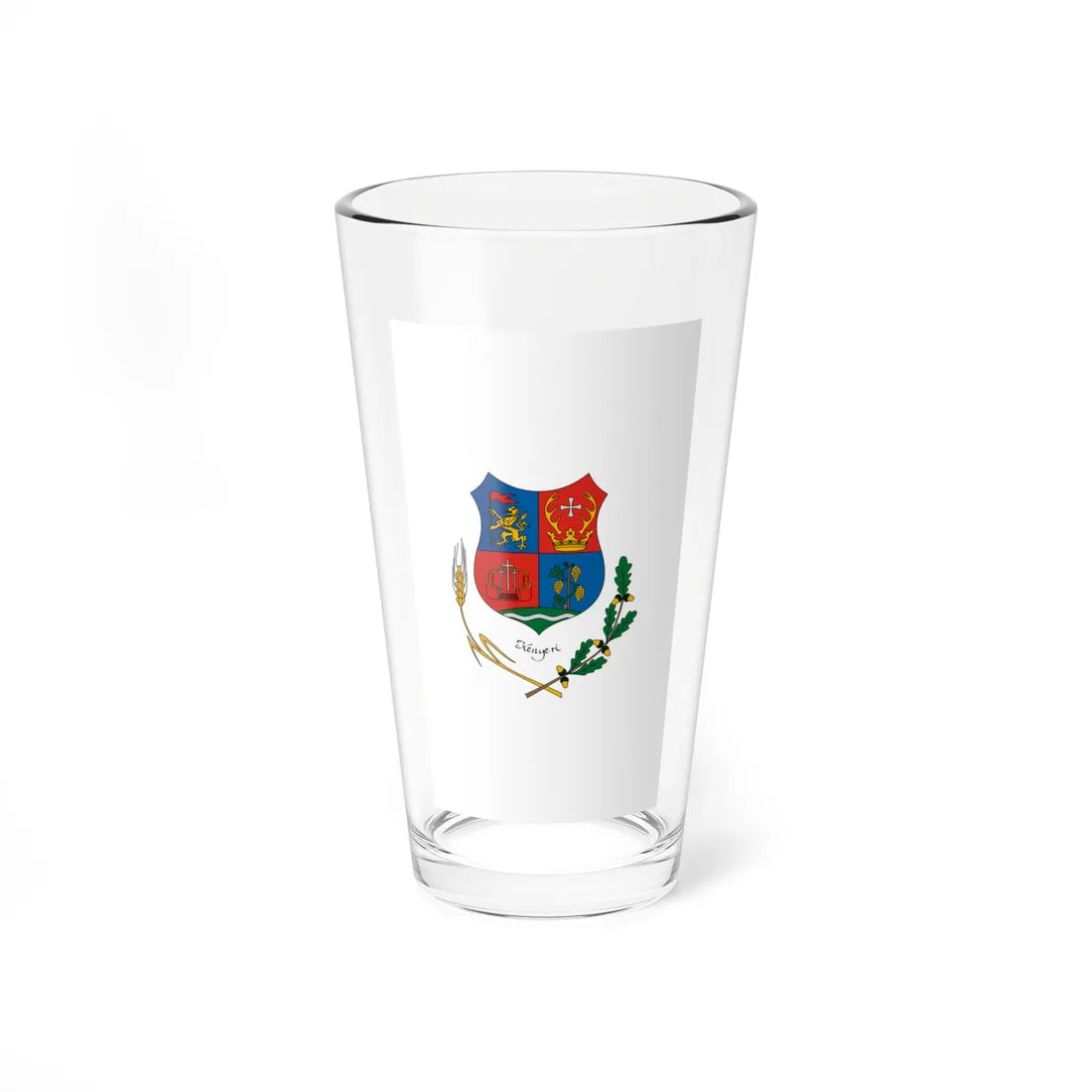Flag of Kenyeri vertical (Hungary) Pint Glass 16oz 16oz - Go Mug Yourself