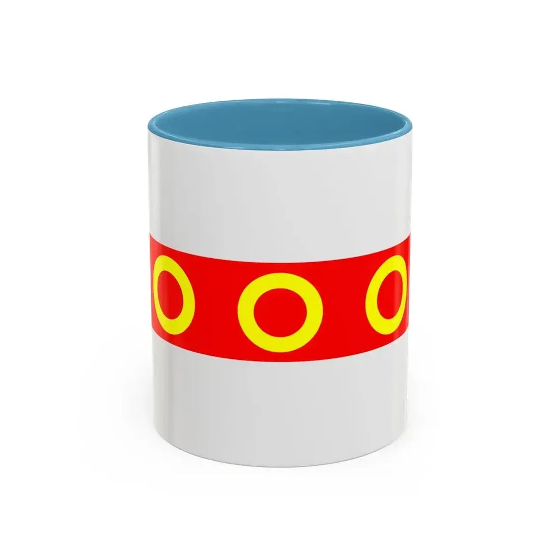 Flag of Kercem Malta - Accent Coffee Mug 11oz Light Blue - Go Mug Yourself