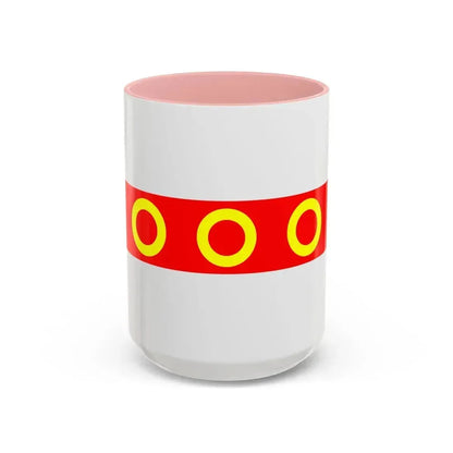 Flag of Kercem Malta - Accent Coffee Mug 15oz Pink - Go Mug Yourself