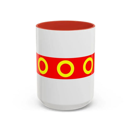 Flag of Kercem Malta - Accent Coffee Mug 15oz Red - Go Mug Yourself